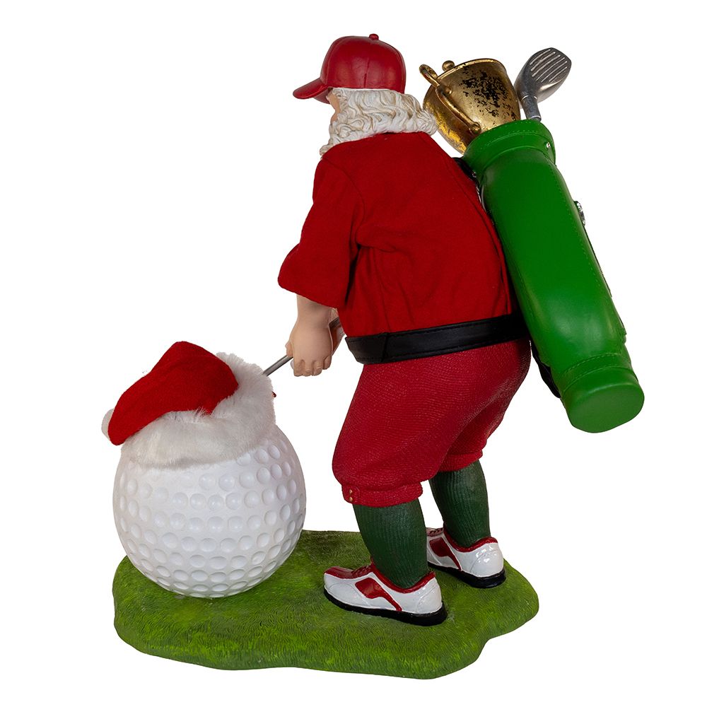 11" Fabriche Golf Santa with Trophy