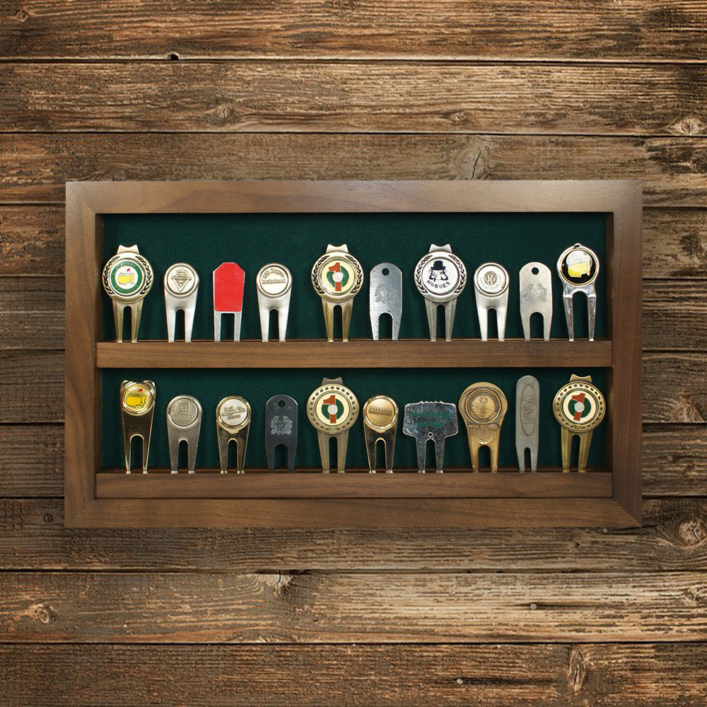 20 Golf Divot Tool Display -- Walnut