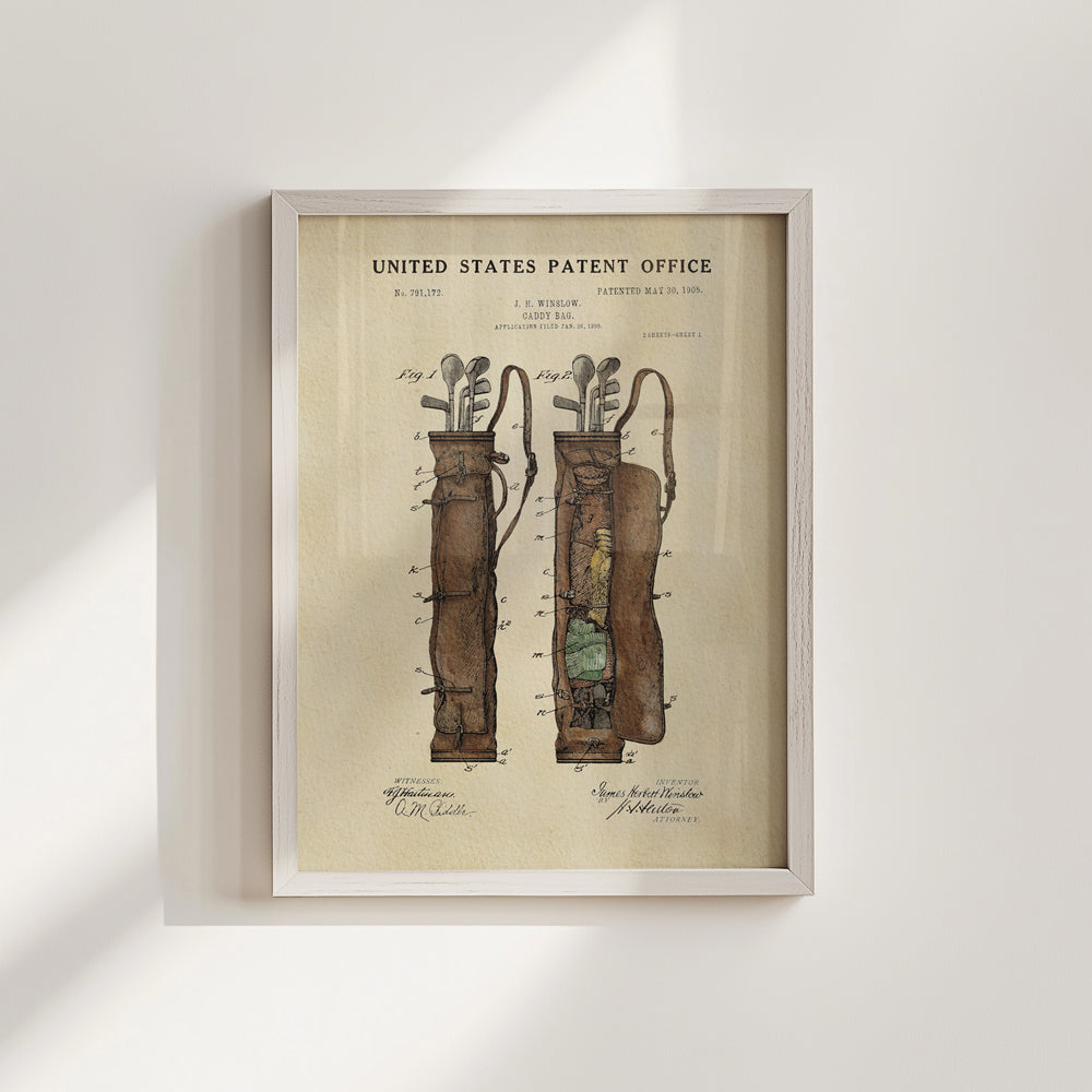 Golf Patent Print
