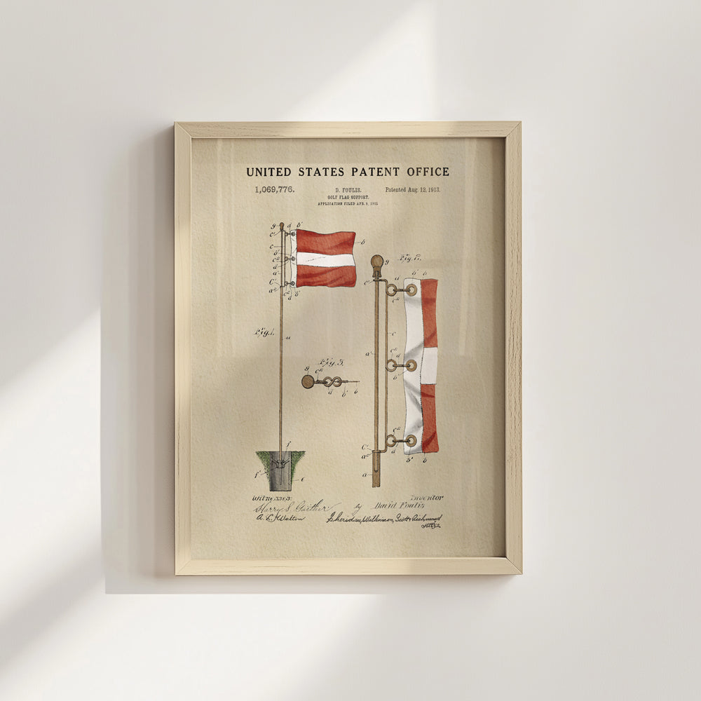 Golf Patent Print