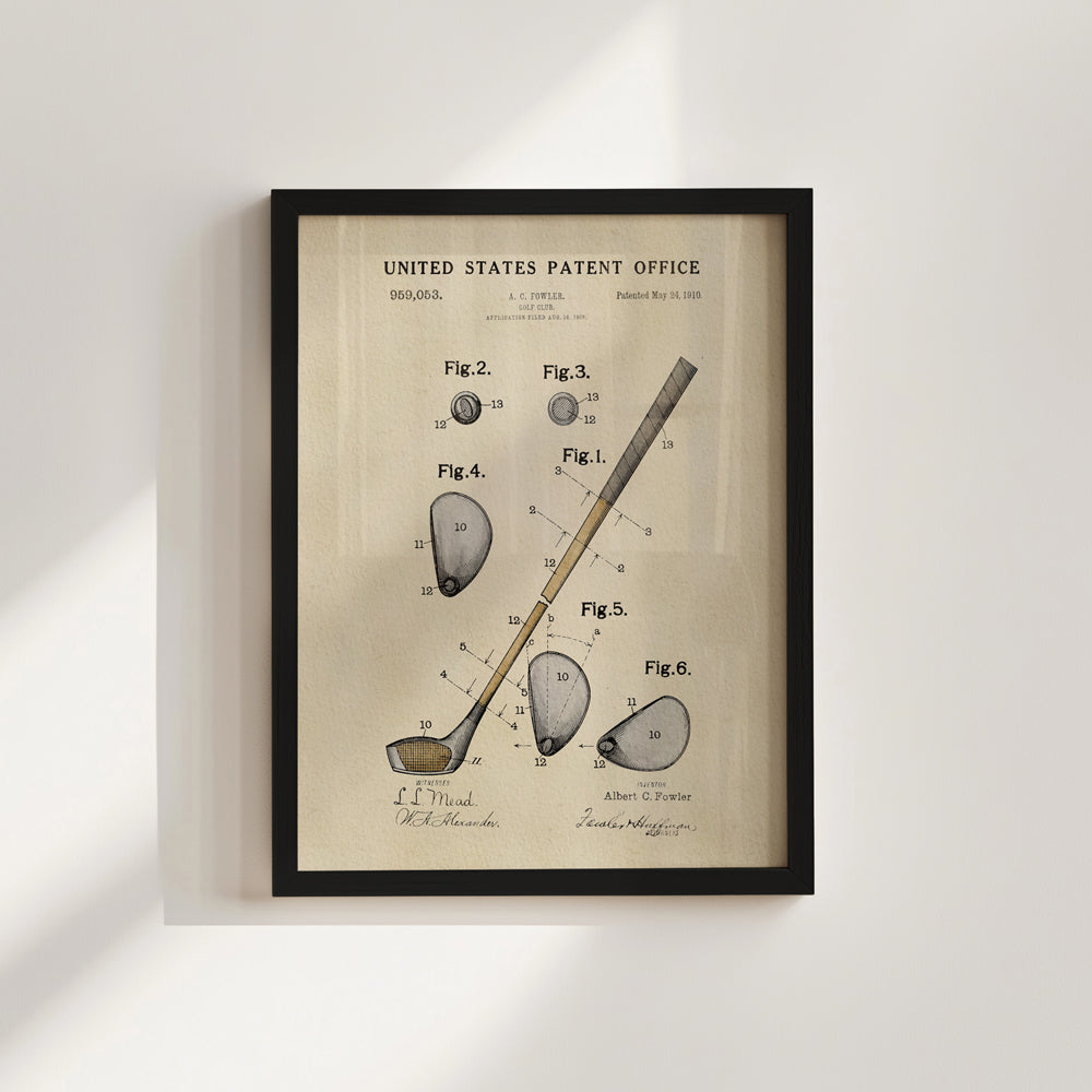 Golf Patent Print
