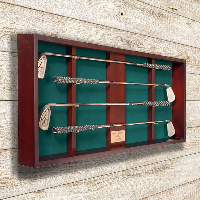 4 Golf Club Shadow Box Display