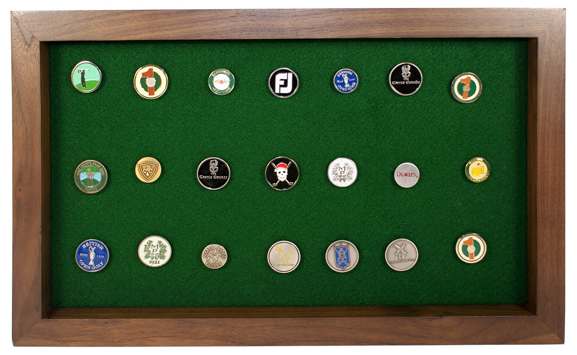 40 Golf Ball Marker Display -- Walnut