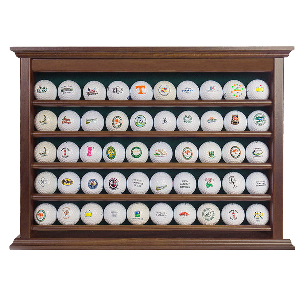50 Golf Ball Display Rack -- Walnut