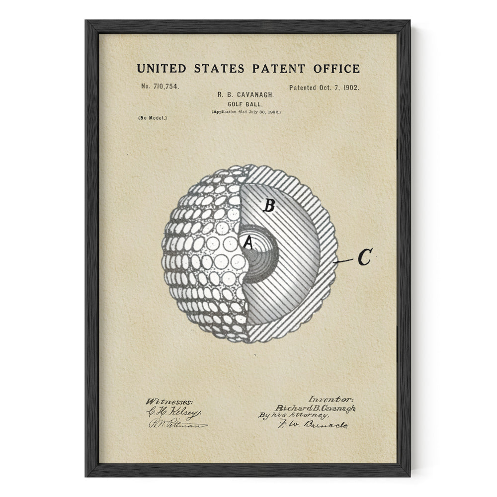 Golf Patent Print