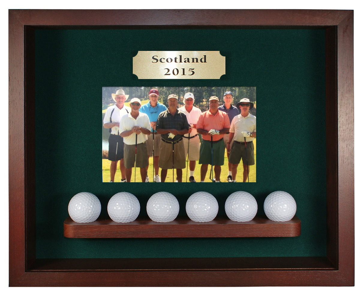 6 Ball Shadowbox Display