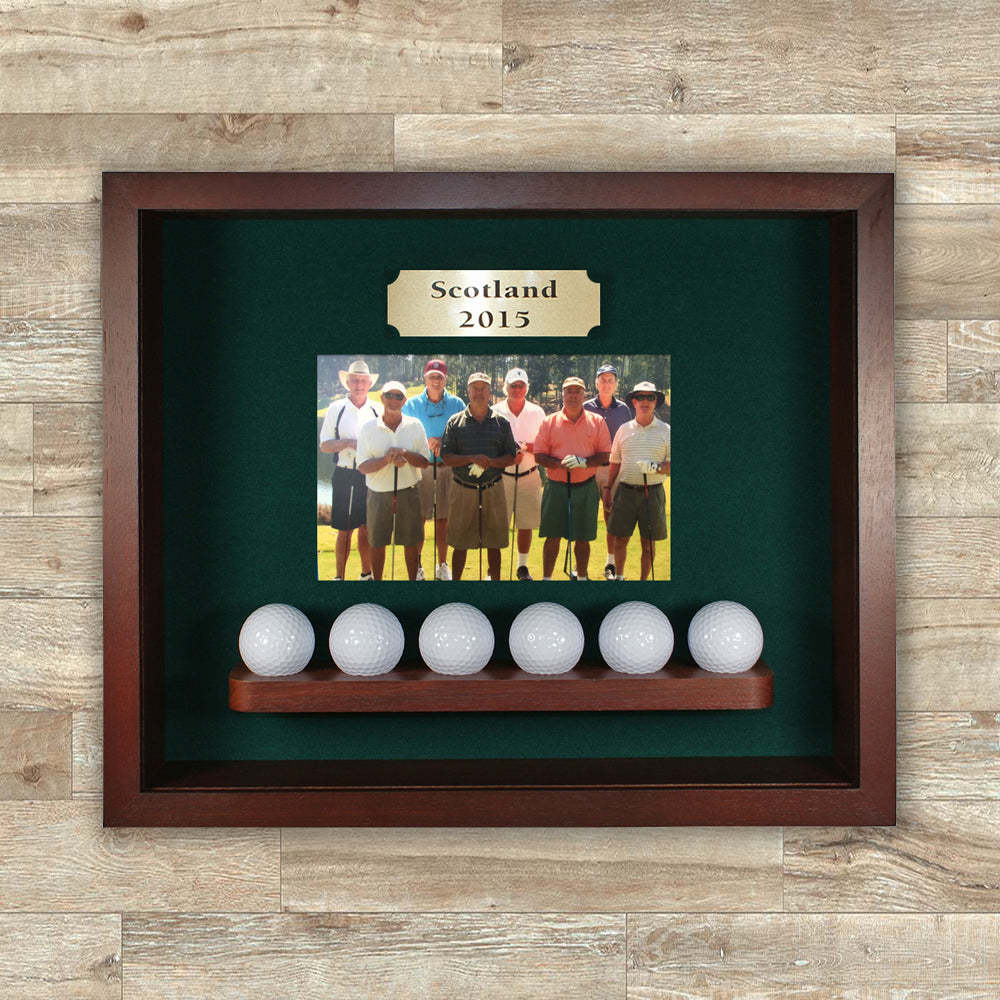 6 Ball Shadowbox Display