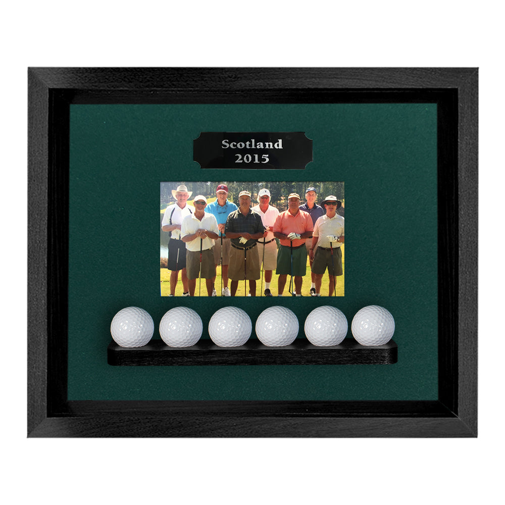 6 Ball Shadowbox Display
