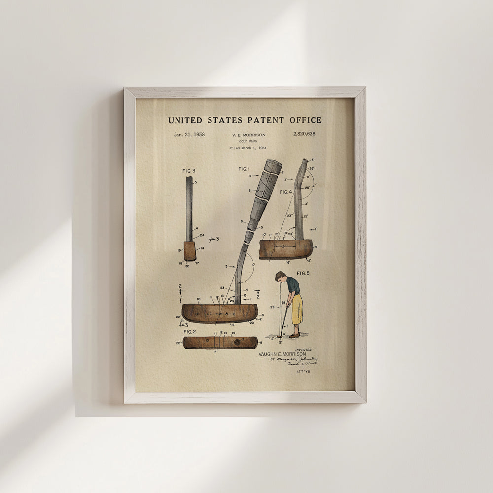Golf Patent Print - Putter