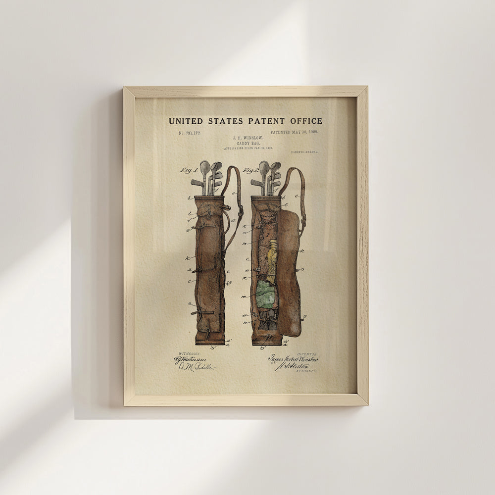 Golf Patent Print