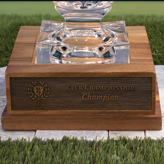 Acacia Wood Trophy Base