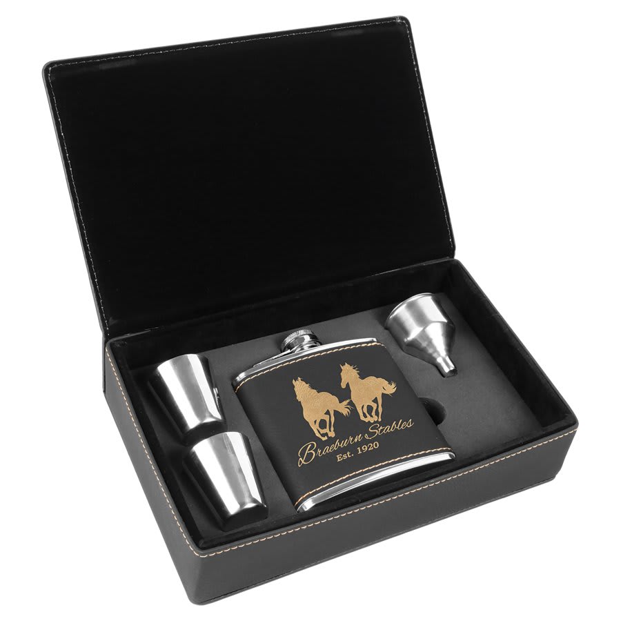 Personalized Flask Gift Set