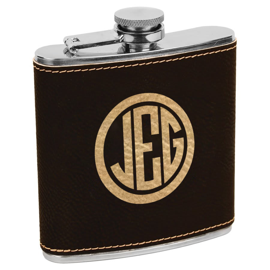 Personalized Wrapped Flask