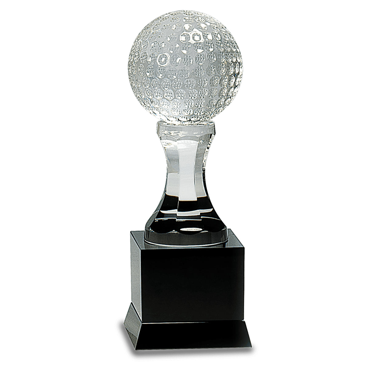 Crystal Golf Ball on Pedestal Base
