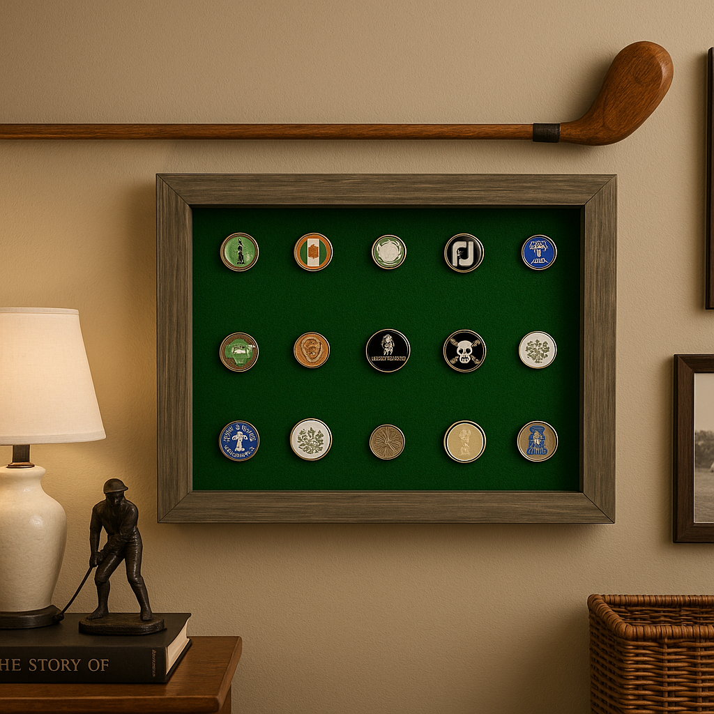 Shadow Box Ball Marker Display