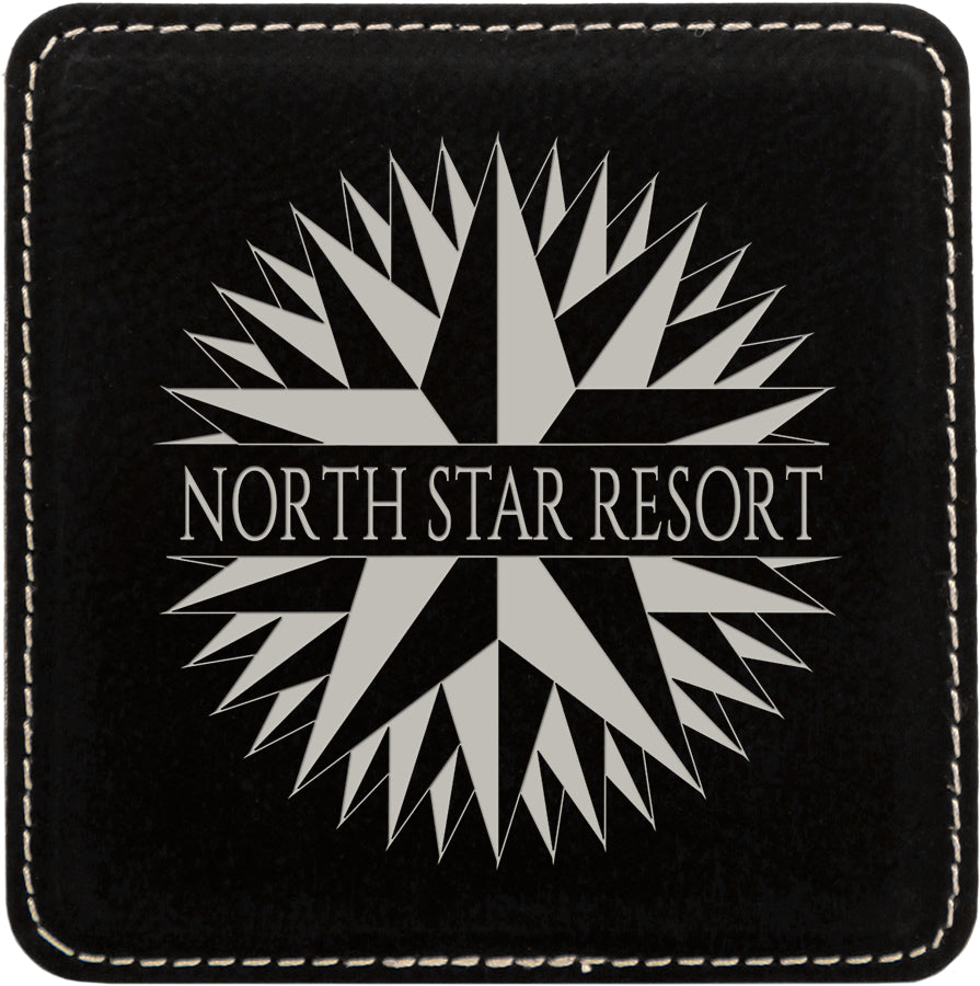 Leatherette Coaster Set