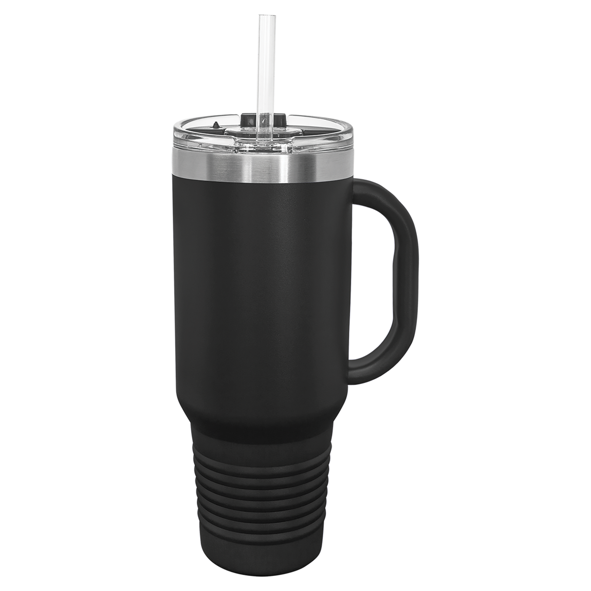 Custom Stainless Steel 40oz Colored Travel Mug w/Straw