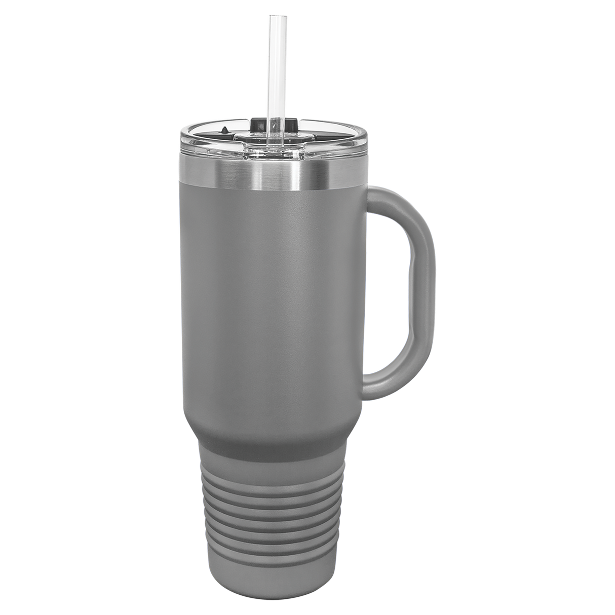 Custom Stainless Steel 40oz Colored Travel Mug w/Straw