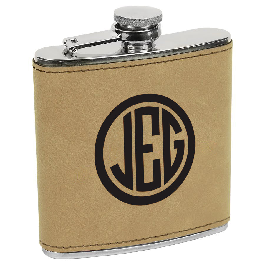 Personalized Wrapped Flask