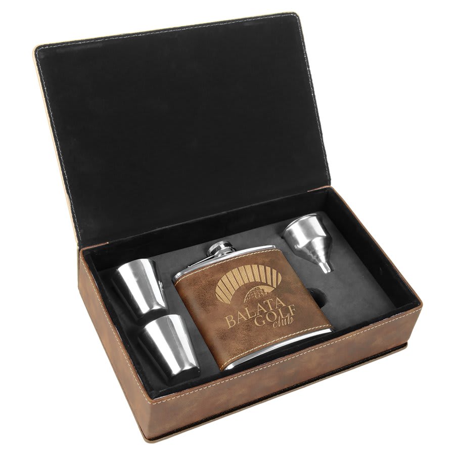 Personalized Flask Gift Set