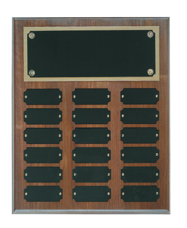 Genuine Walnut Perpetual Plaque