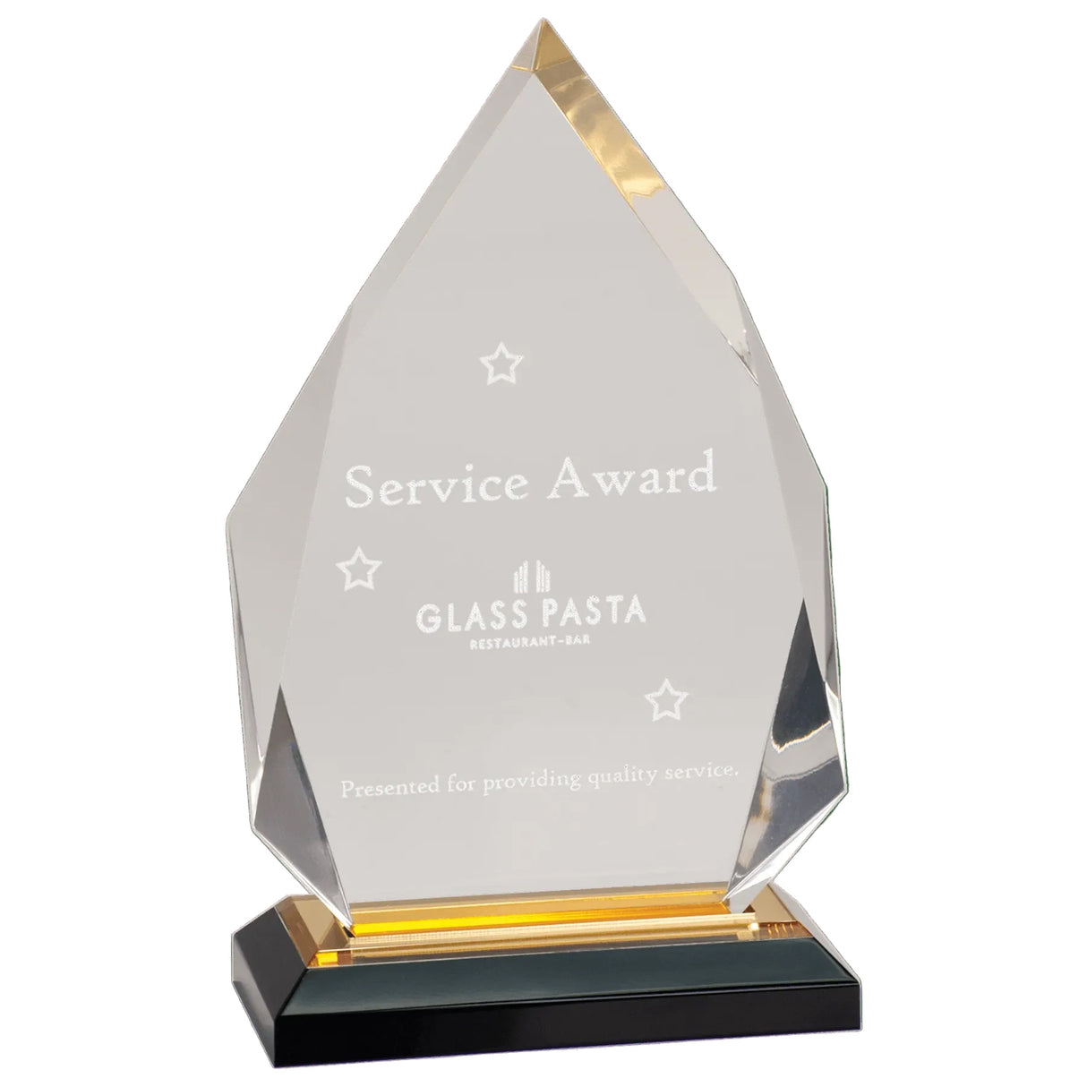 Diamond Impress Acrylic Golf Award