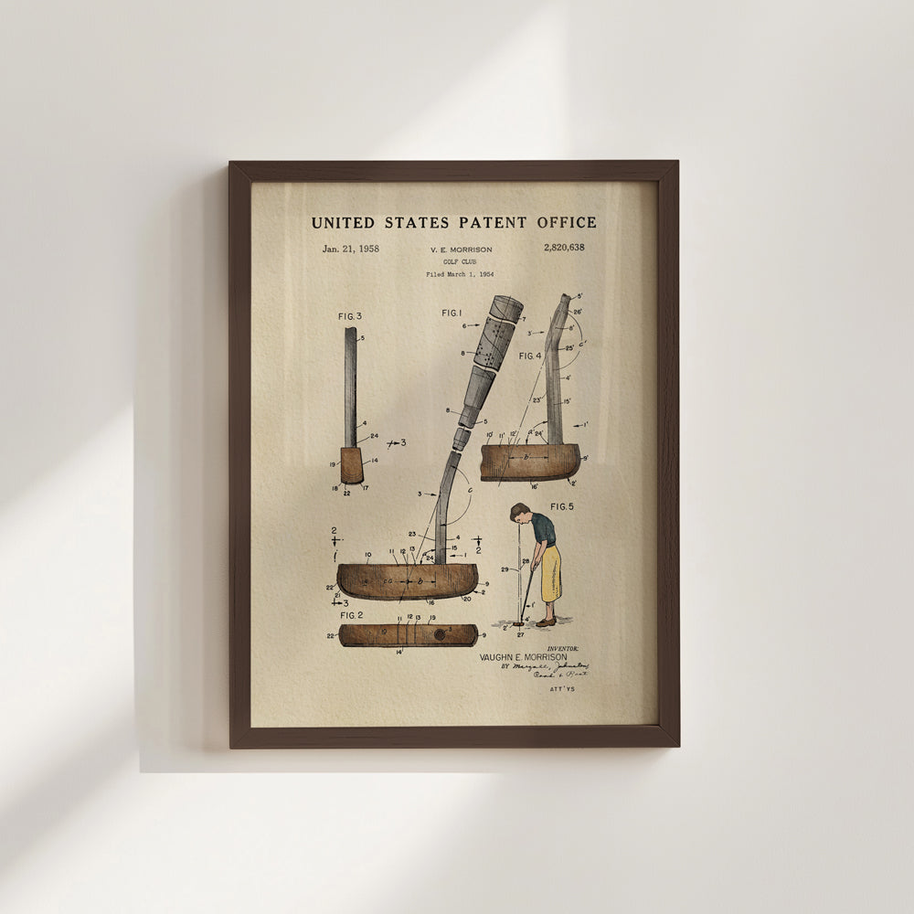 Golf Patent Print - Putter