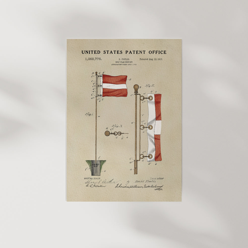 Golf Patent Print