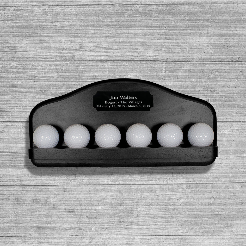 6 Golf Ball Display -- Black