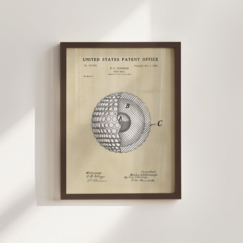 Golf Patent Print