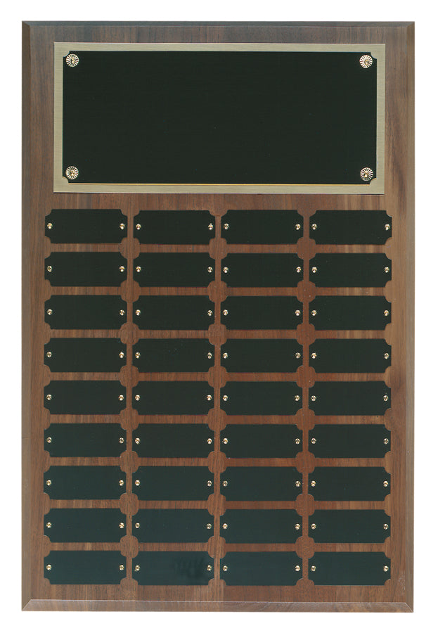 Genuine Walnut Perpetual Plaque