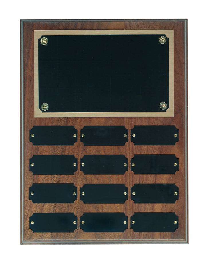 Genuine Walnut Perpetual Plaque