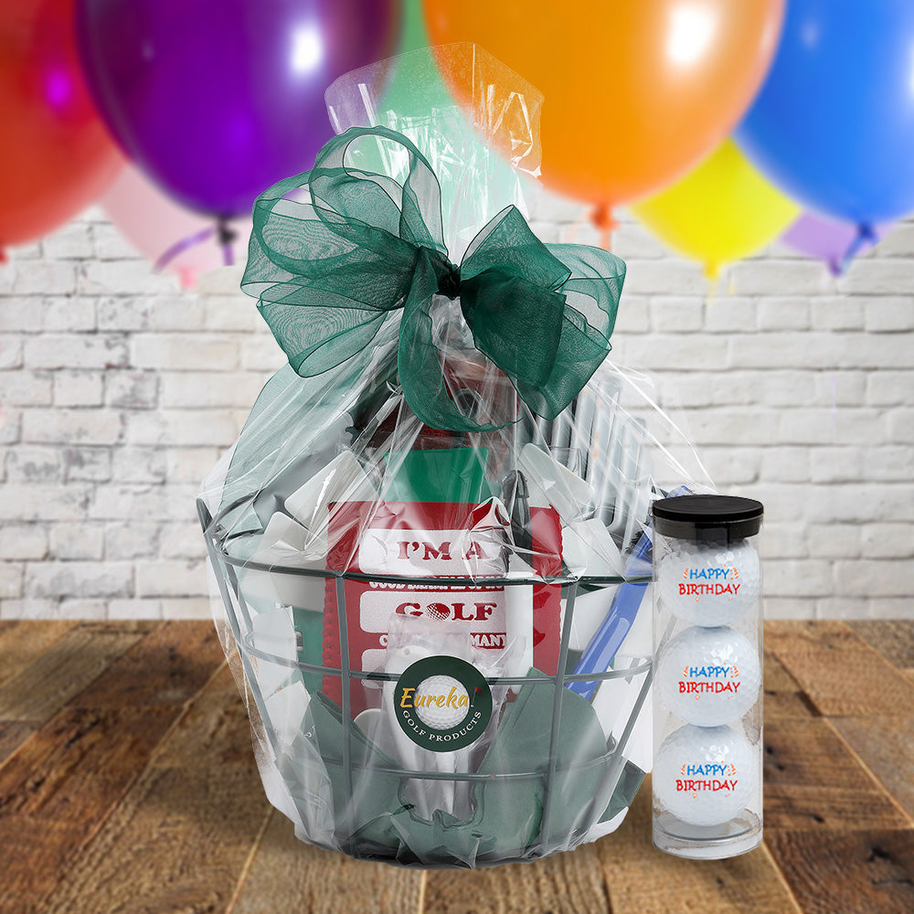 Happy Birthday Golf Gift Basket
