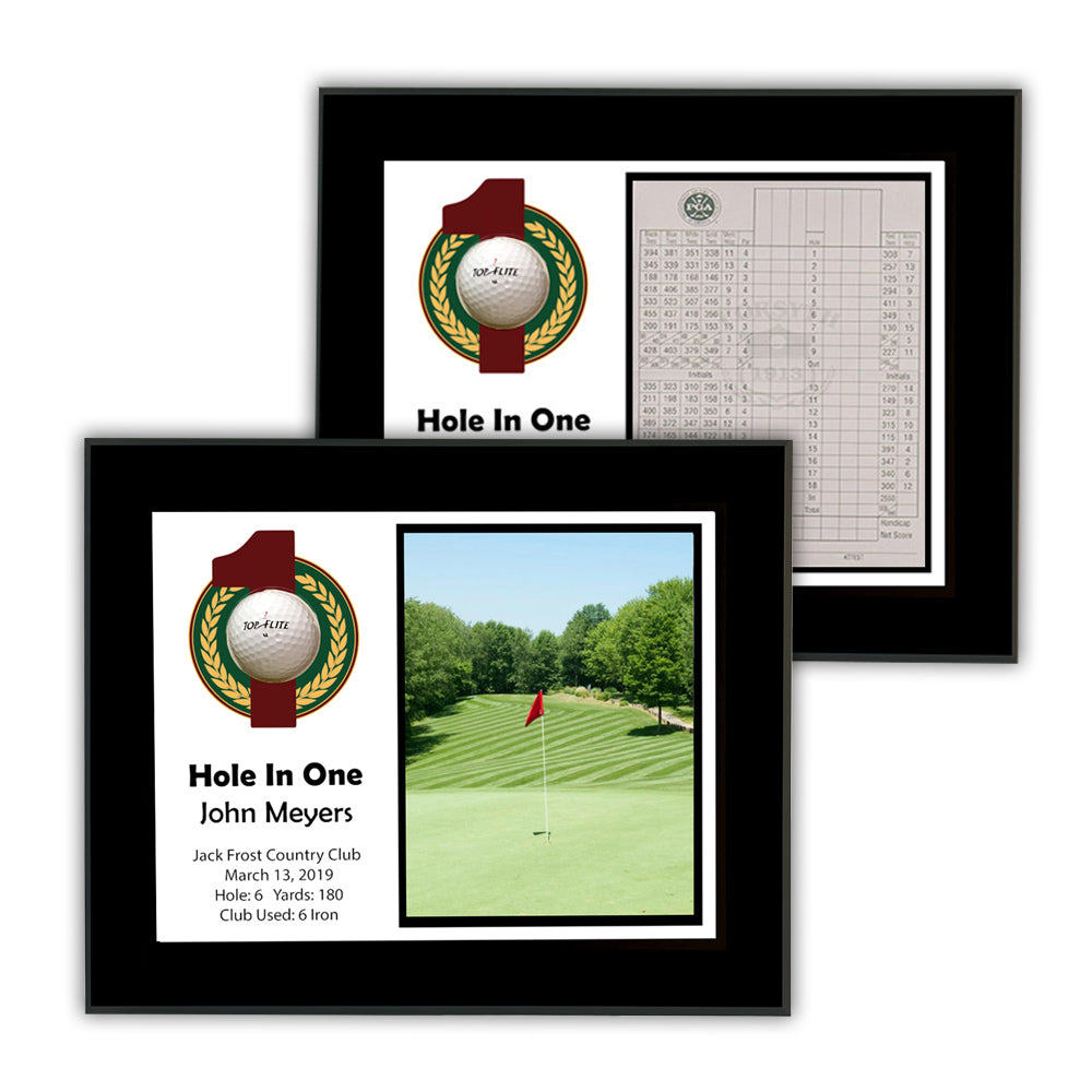Hole In One Horizontal Laminated Plaque