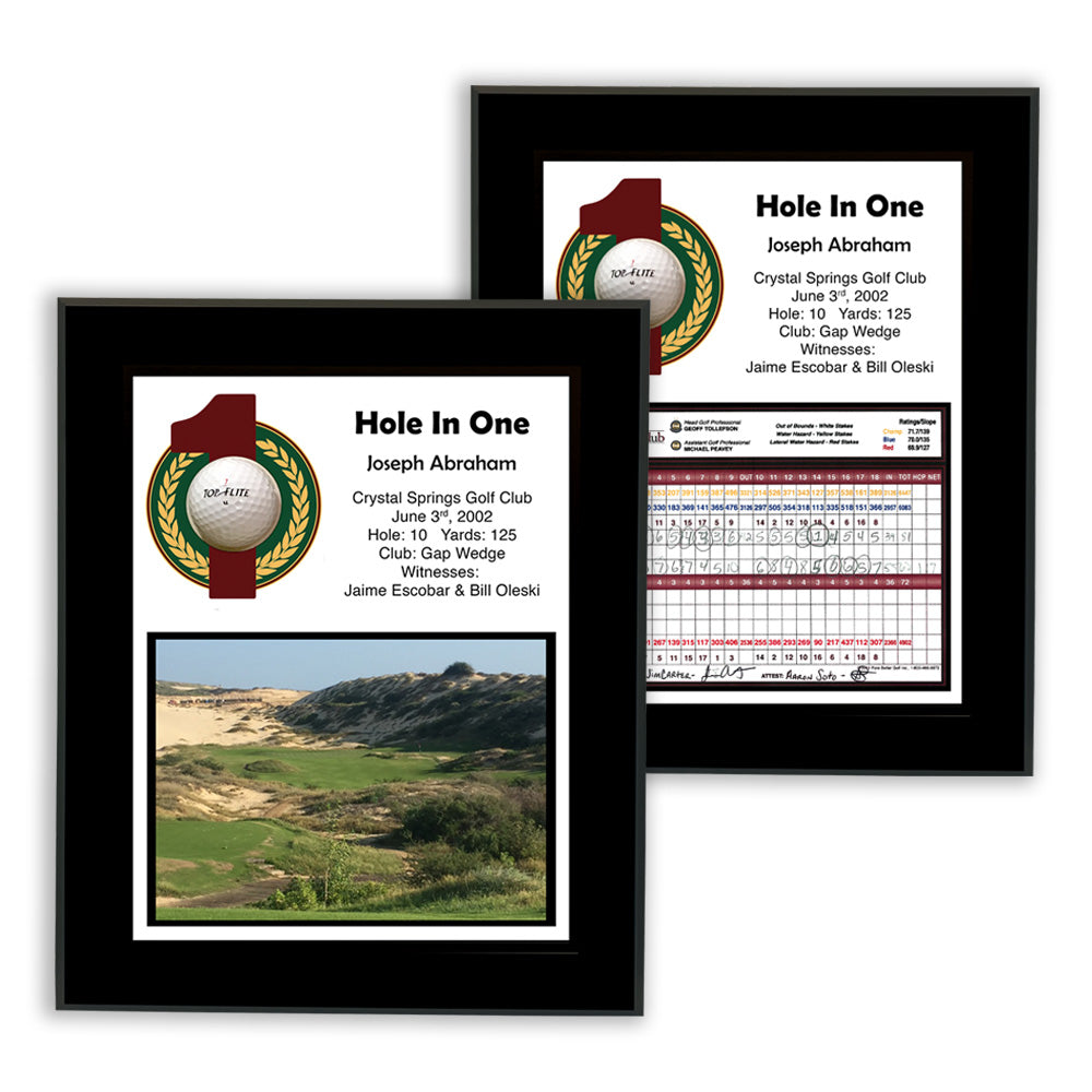 Hole In One Laminated Plaque