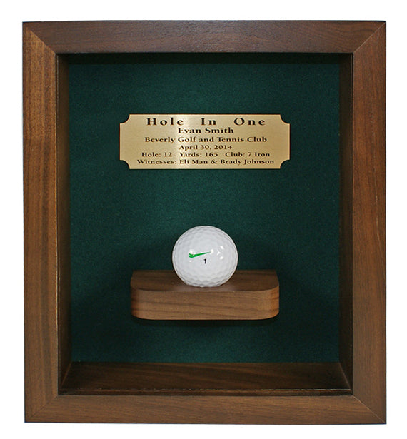Hole-In-One Shadowbox with Ball Shelf