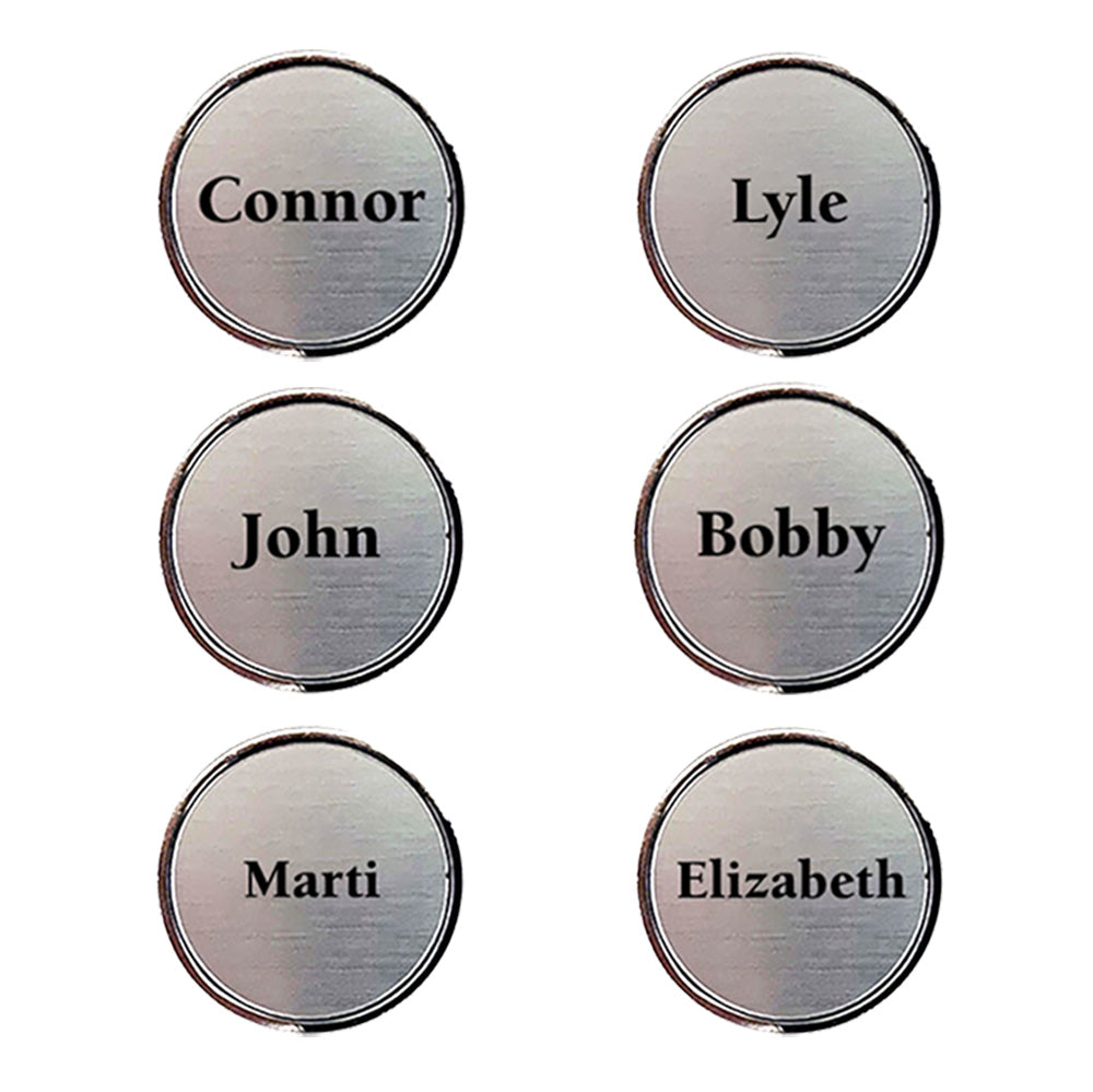 Individually Personalized Golf Ball Markers
