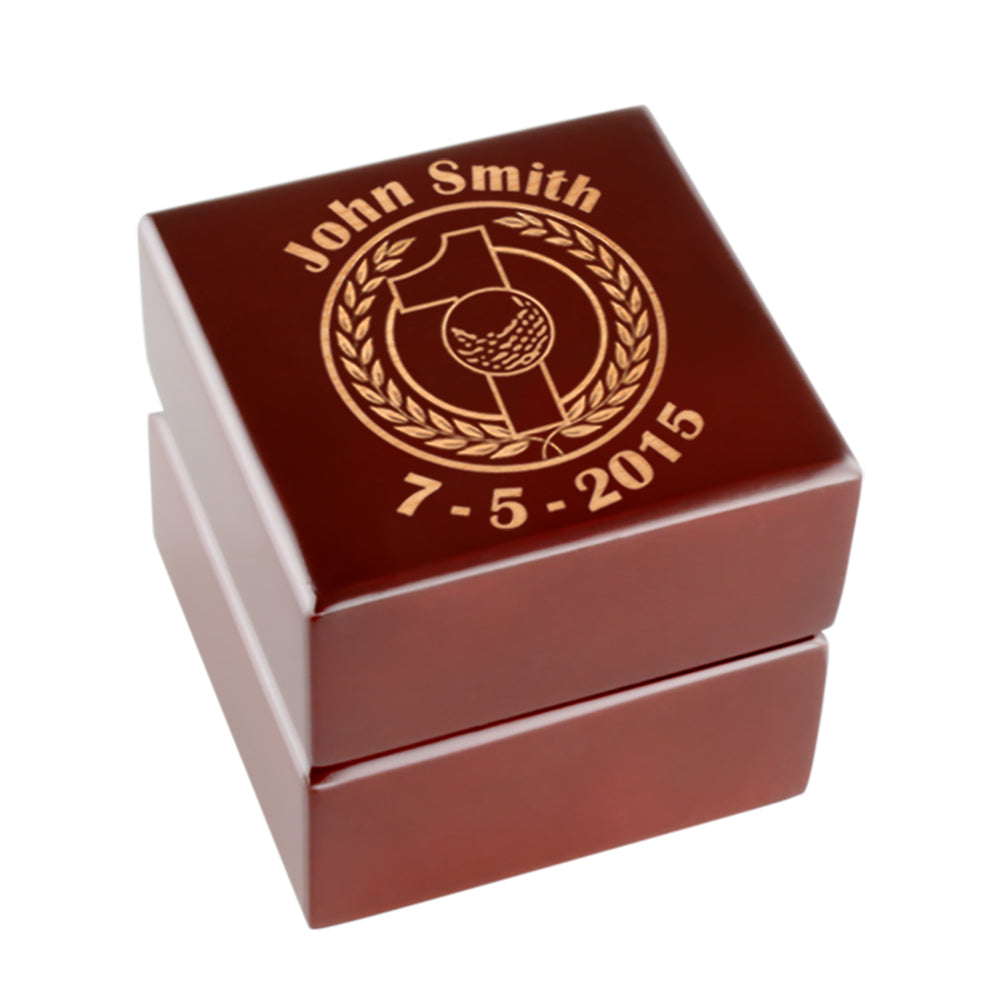 Laser Etched Hole-In-One Ball Display Box