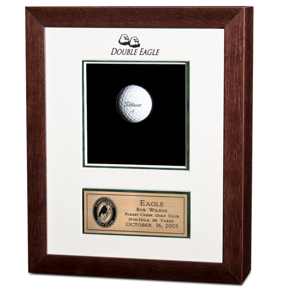Mahogany Double Eagle Shadowbox
