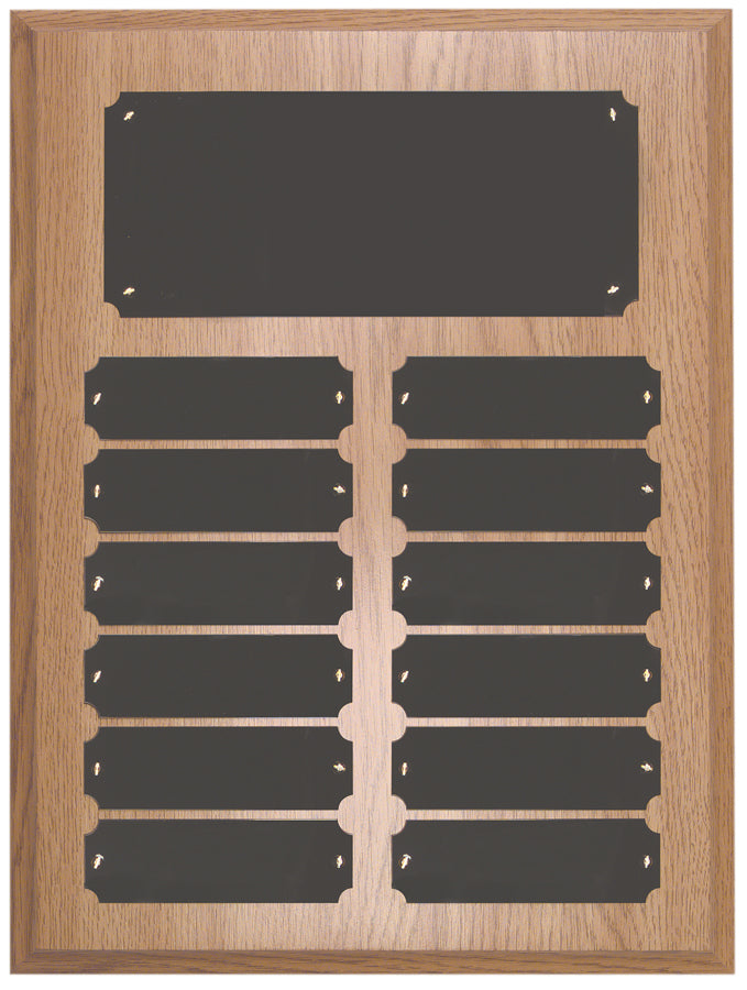 Oak Finish Perpetual Plaque