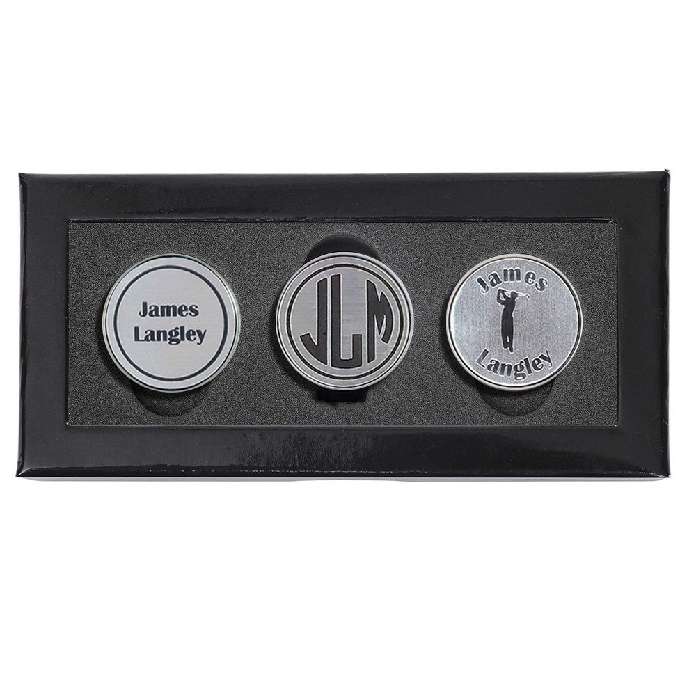 Personalized Golf Ball Marker Set
