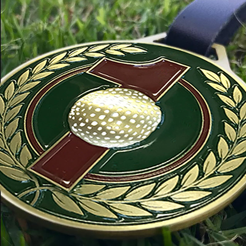 Personalized Brass Hole-In-One Bag Tag