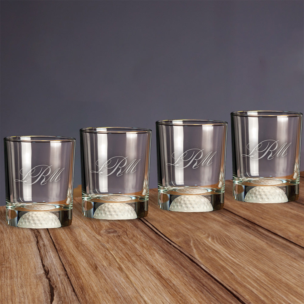 Fore Double Old Fashioned Custom Bar Glasses