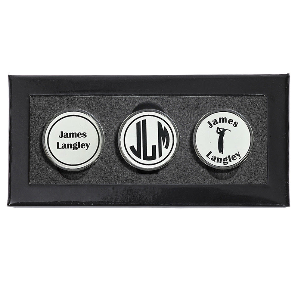 Personalized Golf Ball Marker Set