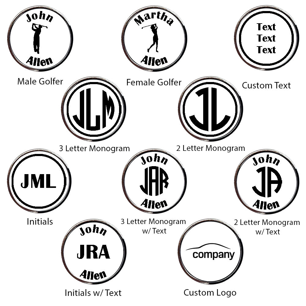 Personalized Golf Ball Marker Set