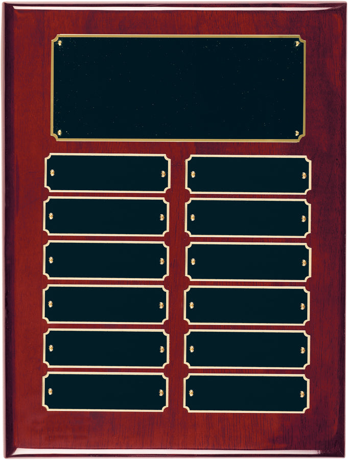 Rosewood Piano Finish Perpetual Plaque
