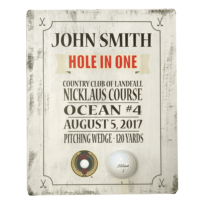 Rustic Hole-In-One Award