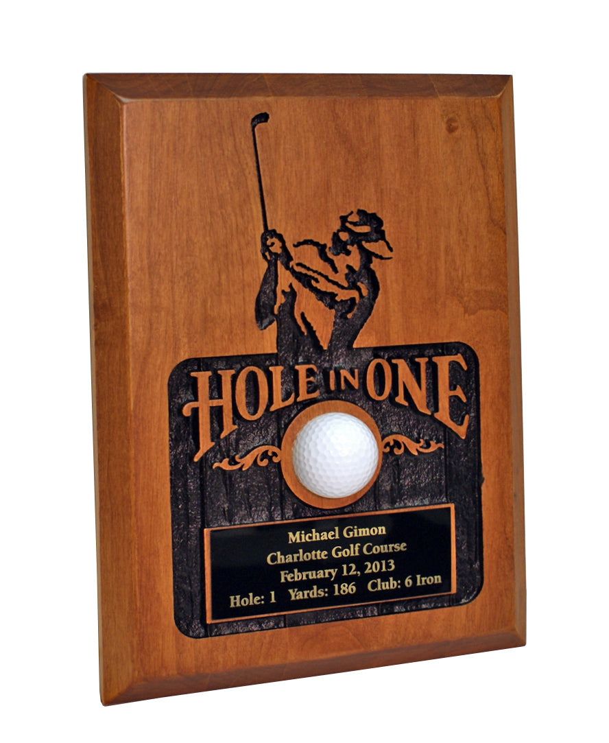 Sandblasted Hole-In-One Plaque