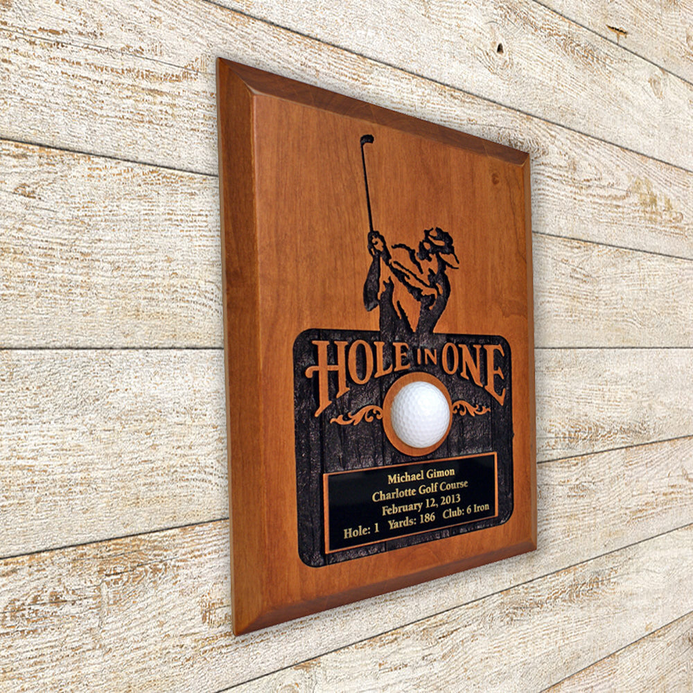 Sandblasted Hole-In-One Plaque