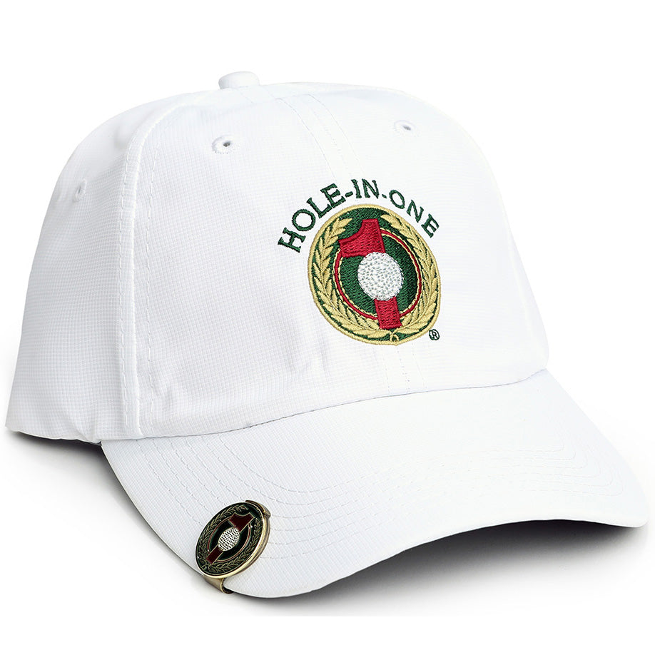 Grey Hole in One Hat and Ball Marker